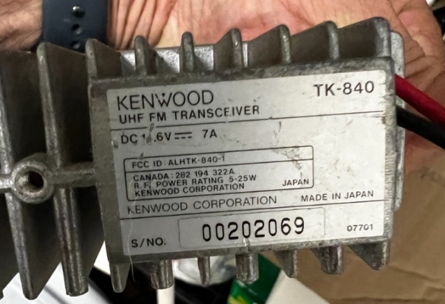 Kenwood TK-840